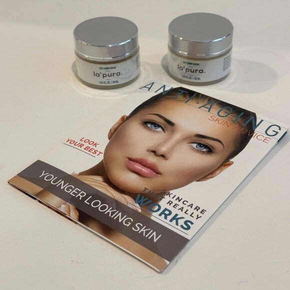 2 Jars - La'Pura Anti-Aging Face Cream - Lift & Firm - NEW & SEALED - Wrinkle ++ - Picture 5 of 7